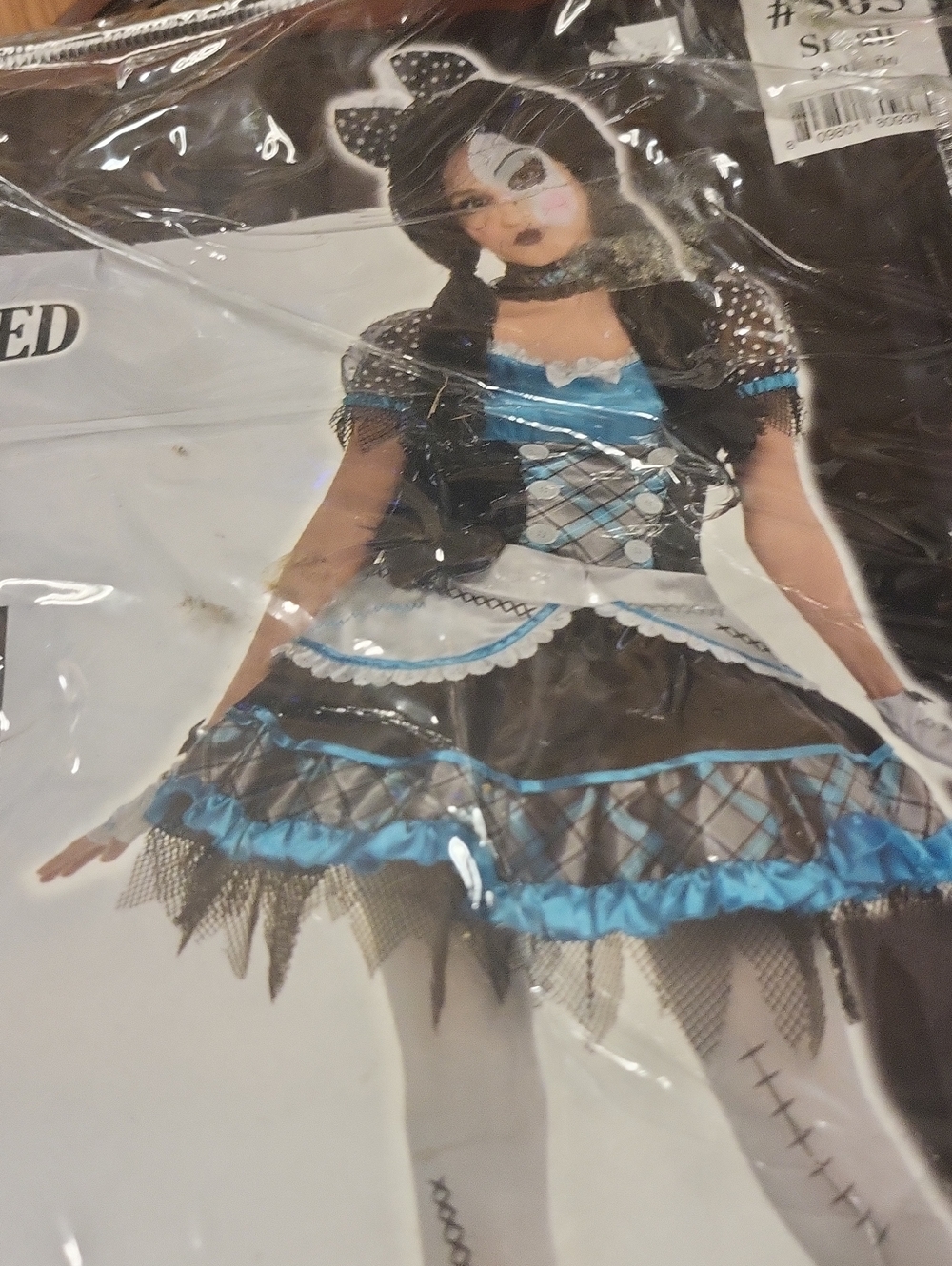 Blue and Black Girls' Halloween Costume Dress - Brand Unknown